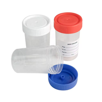 Vaso de Plástico Desechable para Muestras Médicas de Pacientes, Recolector de Muestras de Esputo y Heces, Recipiente para Orina y Heces de 30 ml, 60 ml y 120 ml