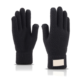 Gants d'hiver tricotés en <span class=keywords><strong>laine</strong></span> épais et chaud pour hommes, mitaines d'affaires, écran tactile, hiver - Product Image 5