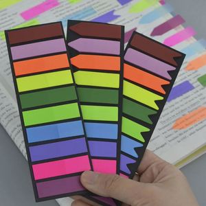 Marque-pages autocollants en PET imperméables, notes adhésives en plastique avec languettes fléchées, indicateurs de page faciles à utiliser - Product Image 6