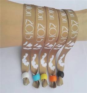 Muñequera Personalizada Logo Personalizado Festival Evento Muñequera Sublimación Poliéster Muñequeras Desechables - Product Image 5