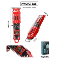 2026 Novo Aparador de Cabelo Transparente com Display de Bateria, Máquina de Barbear Elétrica Masculina para Lojas no Brasil Dropshipping