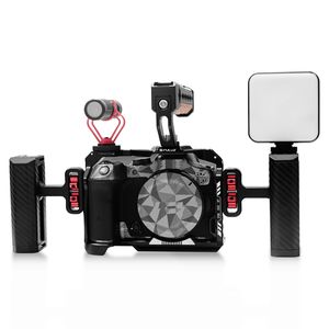 Macchina fotografica PULUZ metallo gabbia stabilizzatore Rig per <span class=keywords><strong>Canon</strong></span> EOS R7 <span class=keywords><strong>accessori</strong></span> per fotocamera - Product Image 6