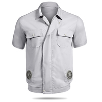 Hotselling Air Conditioning Clothing 100% Cotton Fan Cooling Shirt Fan Cooling Cloth