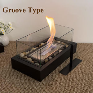 Foyer de table rectangulaire avec <span class=keywords><strong>cheminée</strong></span> au <span class=keywords><strong>bio</strong></span><span class=keywords><strong>éthanol</strong></span> pavée Foyer de table portable <span class=keywords><strong>pour</strong></span> la <span class=keywords><strong>décoration</strong></span> de dîners - Product Image 4