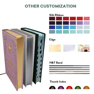 Usine d'impression de livres d'étude biblique efficace, vente en gros d'impression de Bibles chrétiennes, couverture compacte en cuir PU, impression de la Sainte <span class=keywords><strong>Bible</strong></span> - Product Image 4