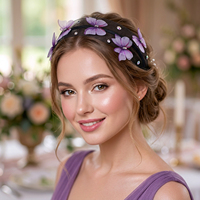 YouLaPan – bandeau papillon exquis pour mariages, fait à la main, élégant, pour femmes, accessoires pour cheveux pour banquets et soirées dansantes, YXA158