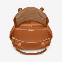 Sac fourre-tout de luxe en cuir véritable avec logo personnalisé, fermeture éclair, grande capacité, doublure en microfibre velours, motif uni décontracté, sac à bandoulière