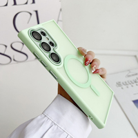 Casing Magnetik Matte Warna-warni Sentuhan Lembut Grosir, Penutup Kamera Penuh Anti Gores Tahan Banting untuk Samsung Galaxy A18 A08