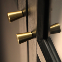 Brass Gold Metal Wine Cupboard Door Knob Handle for Home Hotel Furniture Hardware