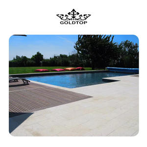 Elegante <span class=keywords><strong>Trani</strong></span> Classico calcare grande lastra Beige chiaro <span class=keywords><strong>pietra</strong></span> naturale per lusso Villa facciata e uso parete interna - Product Image 4
