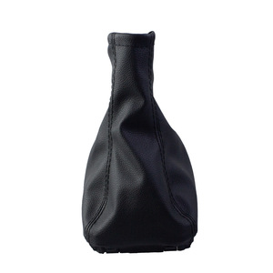 Pommeau de levier de vitesse en cuir noir pour Opel Corsa, 5 vitesses, avec cache anti-poussière, design ergonomique pour voitures européennes - Product Image 4