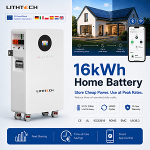 LITHTECH Energy Batterie Lifepo4 avec Garantie 10 Ans, Onduleur 10Kw, Pack Batterie 15Kwh 51.2V 300Ah 48V, Batteries Solaires Lifepo4 - Product Image 1