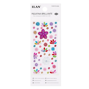 Adesivi con Strass Lucidi ILAN 39012-1, Design Floreale per Nail Art - Product Image 1
