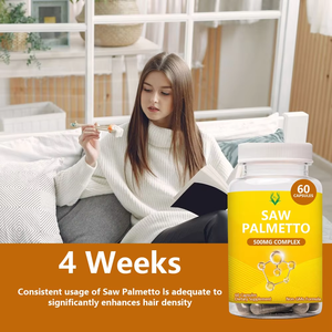 Cápsulas de Saw Palmetto de Alta Calidad de 500 MG, Suplemento Dietético, Mejora la Salud de la Piel y Apoya la Salud de la Próstata - Product Image 6