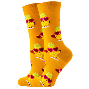 Modèles personnalisables en gros, <span class=keywords><strong>chaussettes</strong></span> tricotées quotidiennes, cadeaux pour les amateurs de fruits tropicaux mélangés et mélangés - Product Image 2