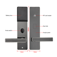 Sistema de Cerradura RFID para Hotel con Software Gratuito, Cerradura para Puerta de Hotel con Tarjeta T57