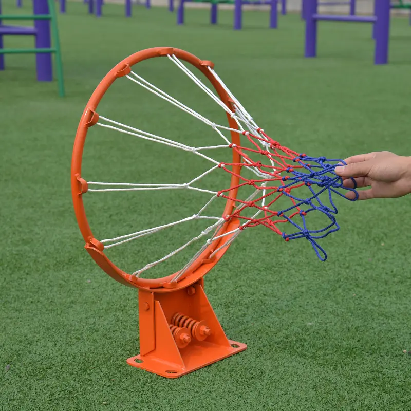 Borda do aro do basquetebol do aço padrão com rede
