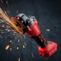 Meuleuse d'angle sans fil 21V à moteur sans balais avec interrupteur à gâchette, disque de meulage de qualité industrielle pour bricolage, 1500mAh, compatible OEM/ODM