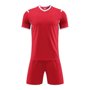 Conjunto de Uniforme de Fútbol Personalizado de Alta Calidad para Adultos, Camiseta de Fútbol Lisa con Número, Popular, 100% Poliéster - Product Image 1