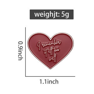 Pin Esmaltado de Cantante Famoso con Letra de Música Clásica y Logo de Álbum Pop para Decorar Sudaderas y Mochilas - Product Image 6