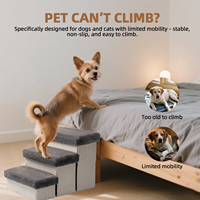Escalier pour petit chien en mousse de luxe de haute qualité, imperméable, multifonctionnel, pour lit, rangement, utilisation en extérieur