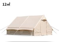 Cabine de luxe gonflable imperméable à l'air tente oxford en coton pour camping en plein air pour 5-6 personnes tente de camping portable gonflable