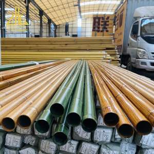 6063-T5 tubi rotondi in bambù estruso a venature del legno profili in alluminio di bambù artificiali di alta qualità - Product Image 1