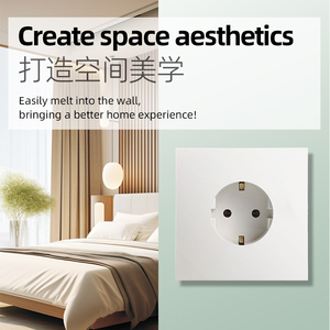 Fornitura diretta dalla fabbrica di origine: presa unica europea, presa interruttore europeo | Personalizzazione supportata - Product Image 3