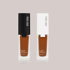 high coverge face press foundation powder waterproof makeup liquid private label foundation mineral