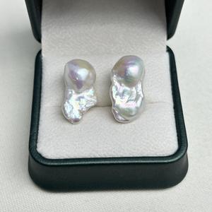 ไข่มุกน้ำจืดธรรมชาติทรงหางปลา ขนาด 11-13 มม. สไตล์บาโรก สีสันสดใส แสงเงาสวยงาม ไข่มุกเปลือยจากจูจี้ - Product Image 2