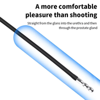 Vibromasseur électrique masculin, stimulateur électrique, sonde urétrale, bouchon pénien, dilatateur pour la masturbation, en métal