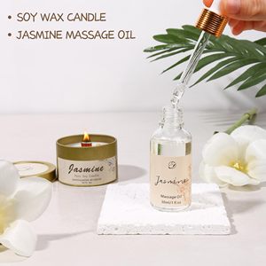 Set de Regalo de Baño de Jazmín Orgánico a Base de Hierbas para Mujer, Aroma Personalizado, Paquete de Spa Moderno para el Cuidado Personal, Crema OEM/ODM para Mamá, Novia, Hermana, Tía - Product Image 5
