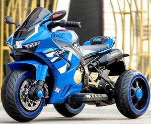 Moto électrique à double moteur pour enfants, <span class=keywords><strong>tricycle</strong></span> électrique en plastique télécommandé pour garçons et filles de 2 à 4 ans - Product Image 2
