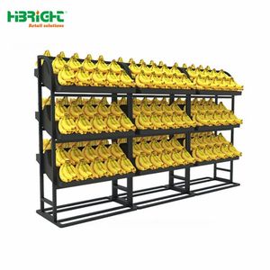 Retail Solutions Supermarket Fresh Fruit Display Rack 3 Tier Metal Banana <b>Stand</b> - Product Image 1