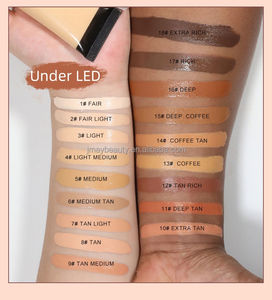 مكياج بتغطية كاملة كريم ترطيب نباتي أفضل الأسس الأصلية علامة خاصة بالجملة أساس سائل للبشرة الجافة - Product Image 4