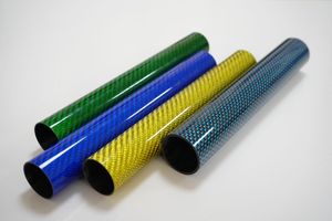 Tubo colorido de fibra de carbono, tonos vibrantes para exhibición de marca, decoración de eventos, longitud, resistente a los arañazos - Product Image 4