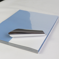 Papier autocollant brillant argenté A4, imperméable, imprimable, pour autocollants personnalisés, artisanat, promotion laser, supermarché