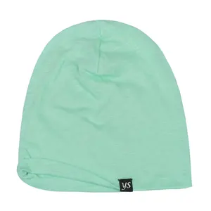 Custom jersey beanie cotton fabric hat Sleep Cap - Super Soft Knit Slouchy Beanie cap bonnet