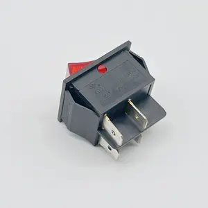 16A 30A On Off 4Pins DPST Illuminated Rocker Switch