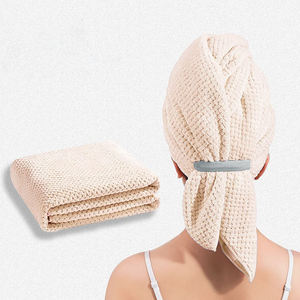 Professional Eco Friendly Hypoallergenic Microfiber Hair <b>Towel</b> <b>Wrap</b> Bow Tie Quick-Dry Elastic Crystal Hair Band Women Spa Hotel - Product Image 1