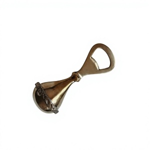 Ouvre-bouteille portable robuste en alliage de zinc, design nautique, poignée en corde en forme de roue de bateau, ouvre-boissons manuel pour soda, bière, cuisine - Product Image 2