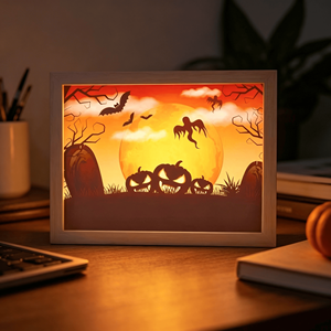 Vente directe usine : Tableau lumineux LED avec cadre pour décoration intérieure, Ornement d'Halloween - Product Image 3