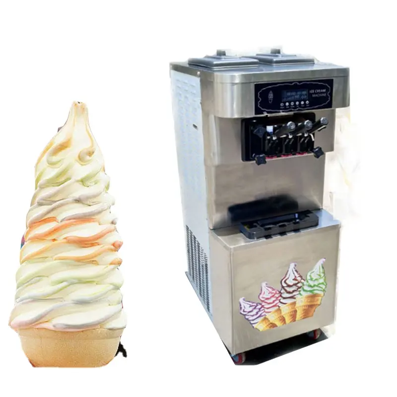 OEM 2200 w 30-40L/Hバングラデシュアイスクリームマシンテーブルトップホームスノースワールアイスクリームマシンビジネス