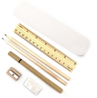 Ensemble de stylos en paille de blé, ensemble de stylos écologiques, ensemble de papeterie