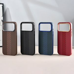 Fundas de Cuero de Lujo L146 para iPhone 17 Pro Max, Carcasa de Teléfono con Fibra de Aramida Ultra Resistente, Capa para Celular - Product Image 2