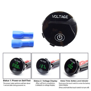 Voltímetro Marino Impermeable de 12V/24V <span class=keywords><strong>Digital</strong></span> LED con Interruptor Táctil <span class=keywords><strong>para</strong></span> Barco, Yate, RV, Camión - Product Image 6