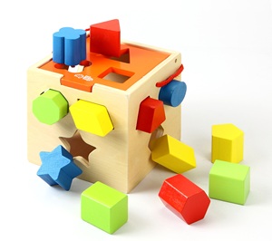 Jeux de blocs en bois très vendus, jouets éducatifs, blocs de construction colorés pour enfants, jeu d'intérieur - Product Image 1