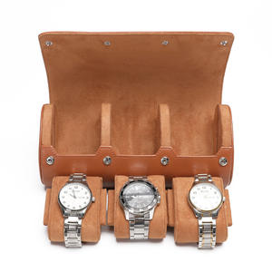 Lüks OEM ODM Snap düğmesi kol seyahat organizatör depolama ambalaj kutusu deri İzle rulo ambalaj için 1 <span class=keywords><strong>2</strong></span> <span class=keywords><strong>3</strong></span> yuvaları - Product Image 5