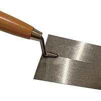 Truelle à marge de 14cm/16cm/18cm Truelle à godet en briques Outil manuel Truelle de finition Lame carrée Types de truelle à plâtre