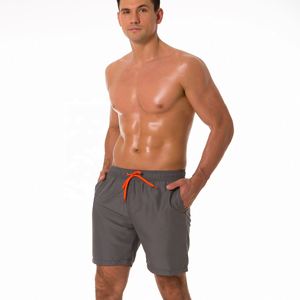 Pantaloncini da Spiaggia da Uomo in Tela Intrecciata, Comodi, Impermeabili, a Vita Media con Stampa Digitale - Product Image 3